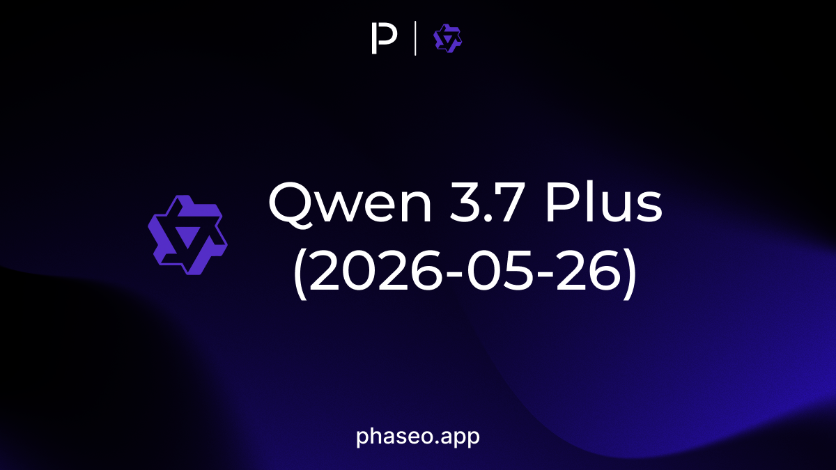 Qwen 3.7 Plus (2026-05-26) model release artwork