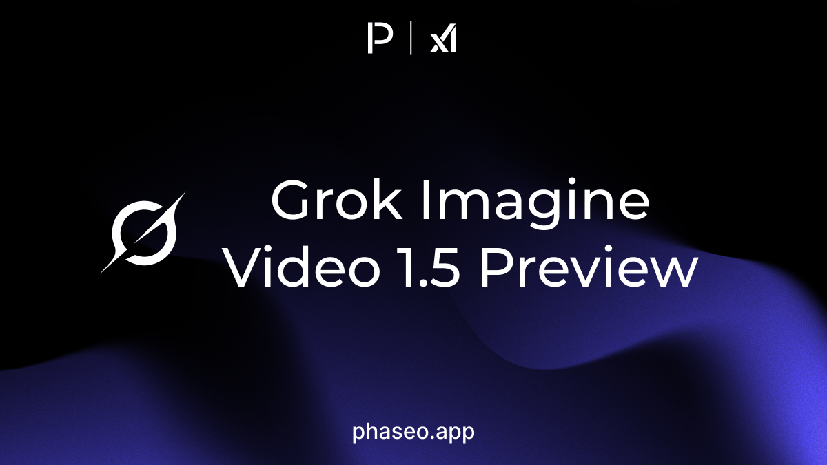 Grok Imagine Video 1.5 Preview model release artwork