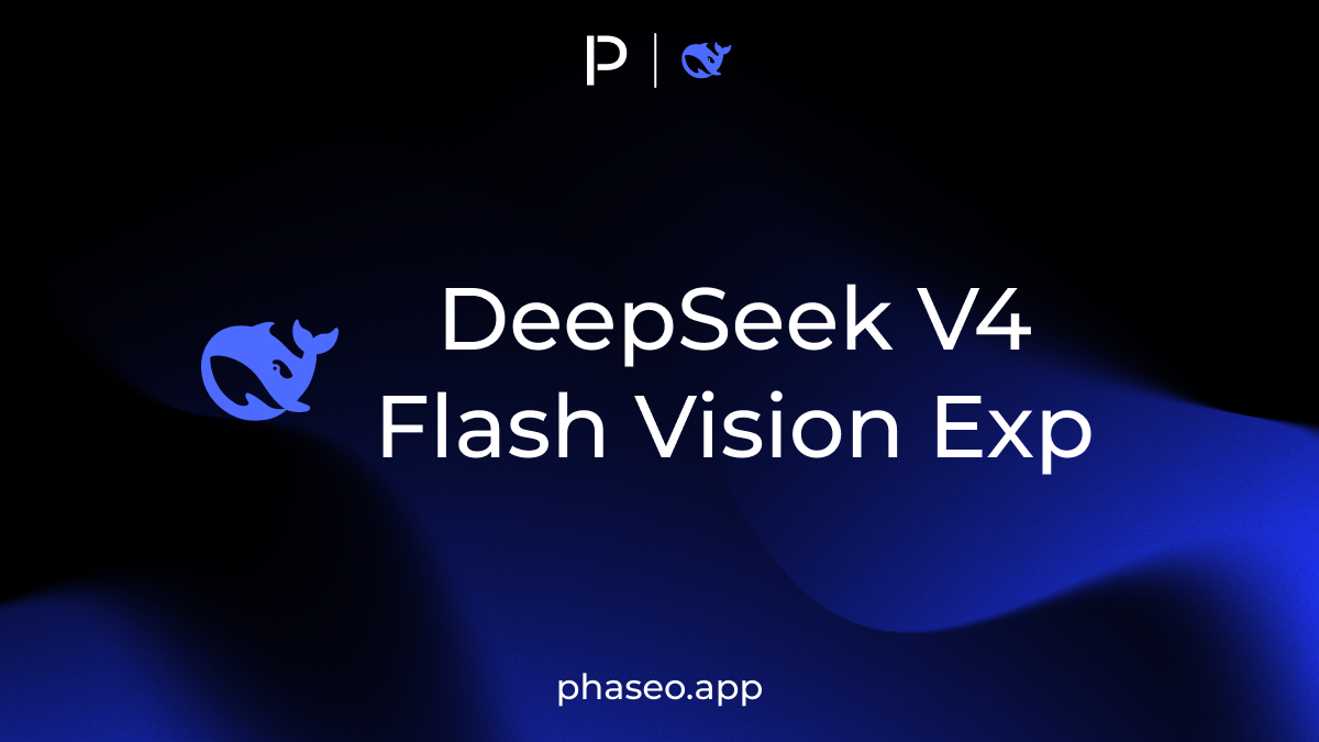 DeepSeek V4 Flash Vision Exp model release artwork