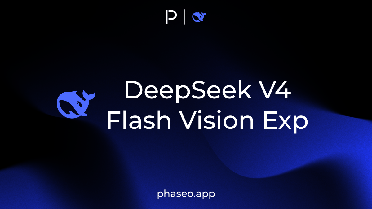 DeepSeek V4 Flash Vision Exp model release artwork