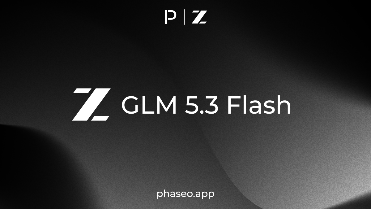 GLM 5.3 Flash model release artwork