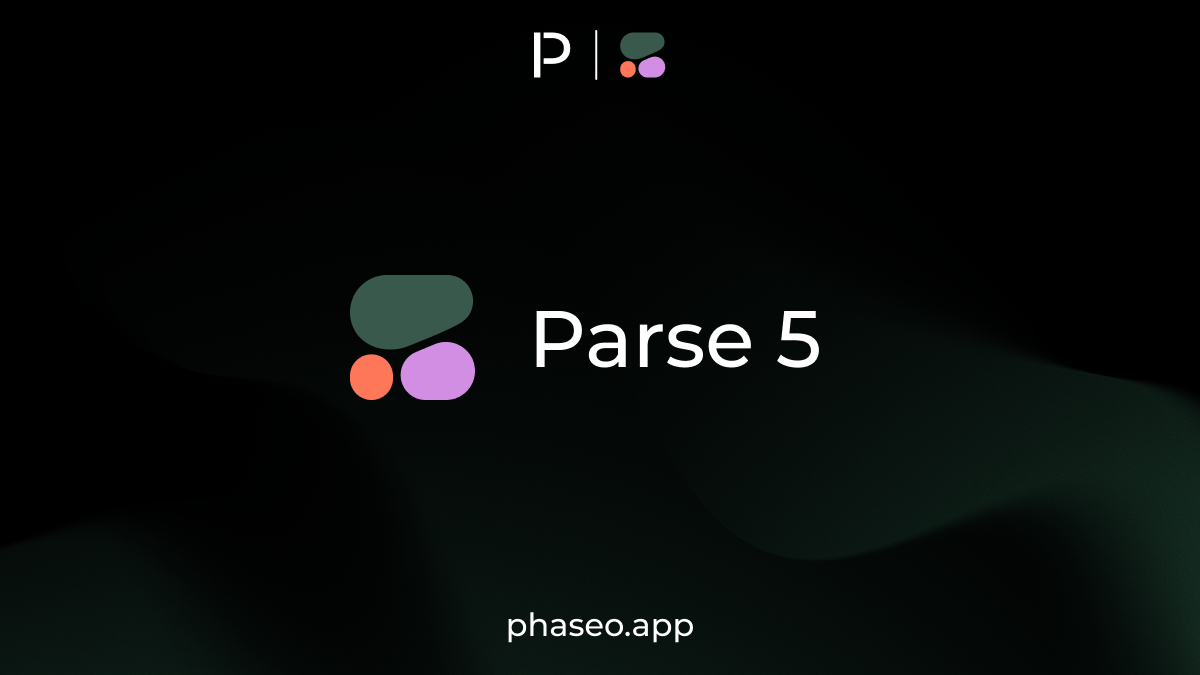 Parse v5.0 عمل فني لإصدار النموذج