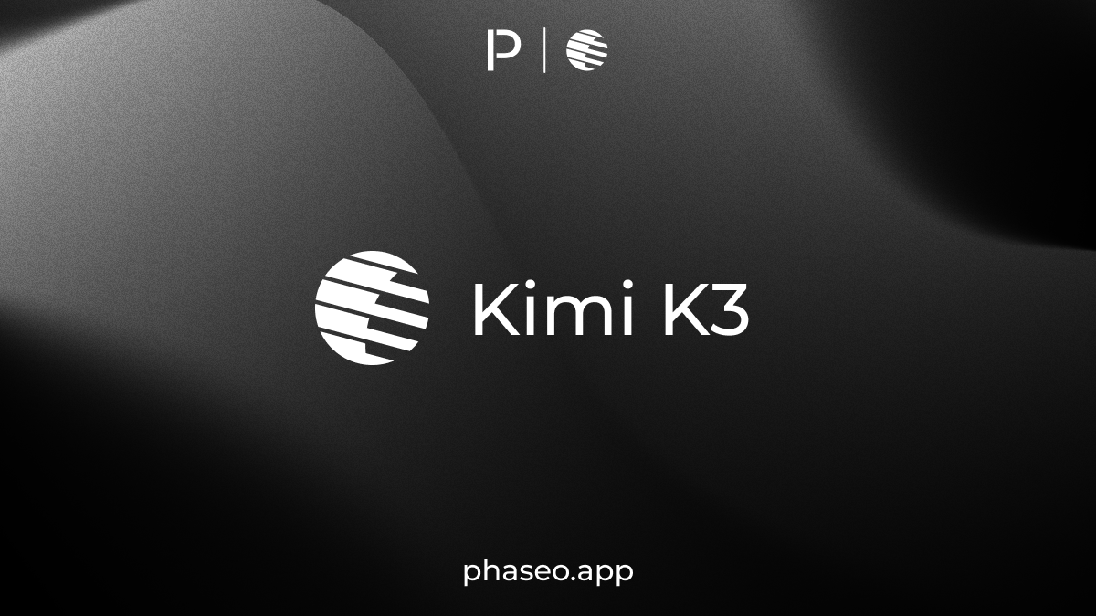 Kimi K3 model release artwork