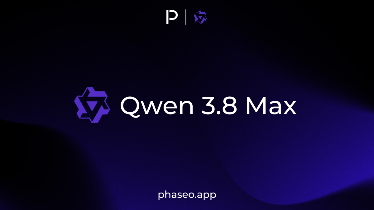 Qwen 3.8 Max model release artwork