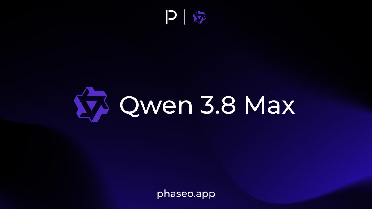 Qwen 3.8 Max model release artwork
