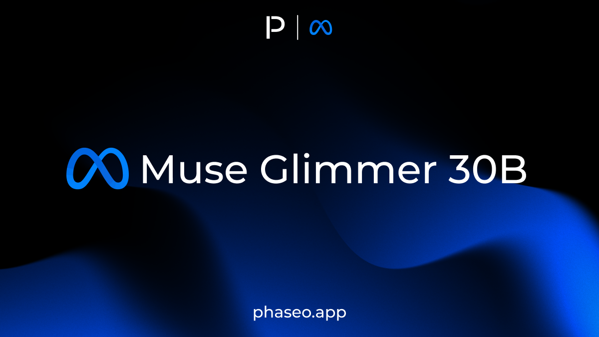 Muse Glimmer 30B model release artwork