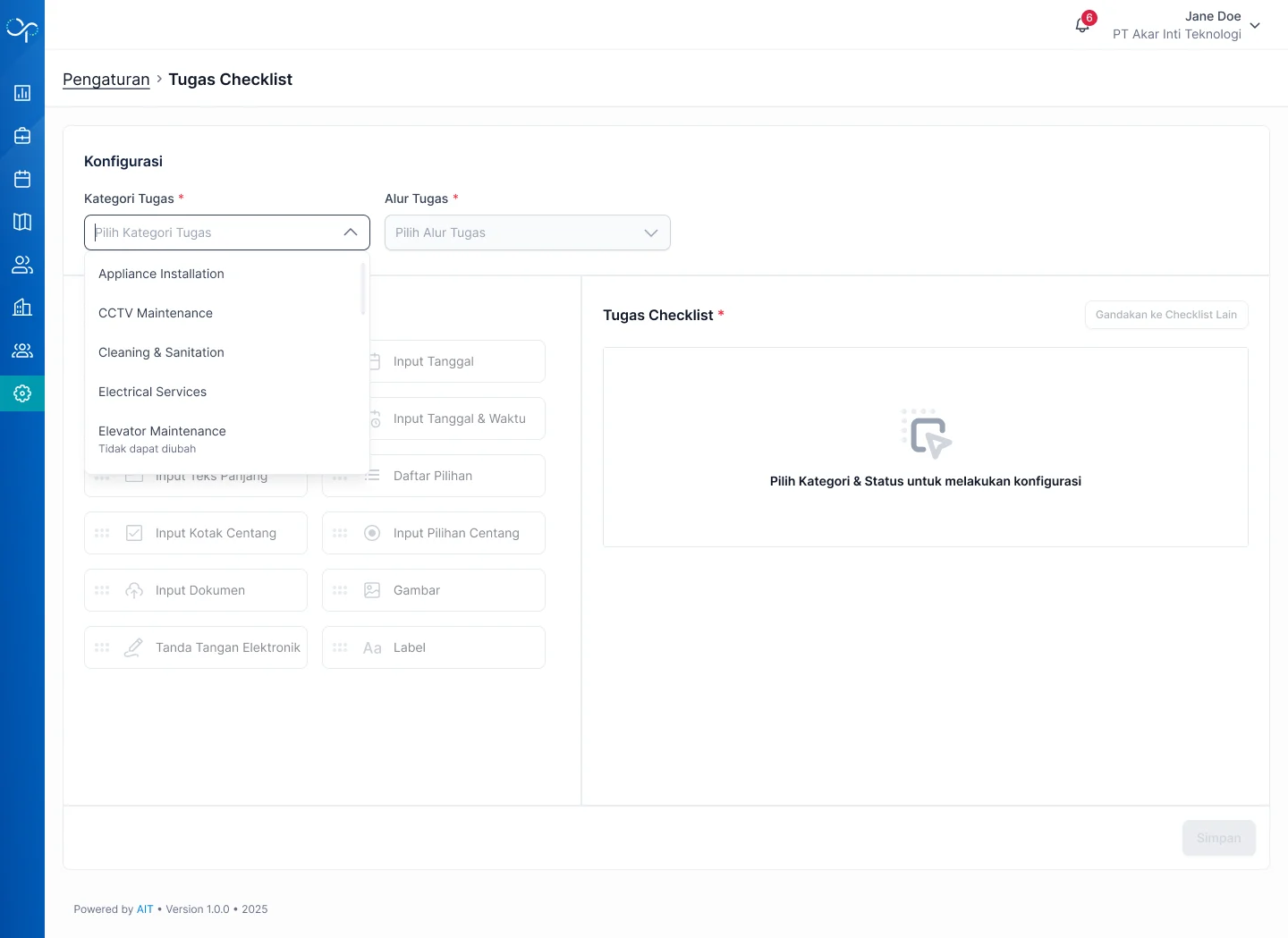 Task Checklist 1