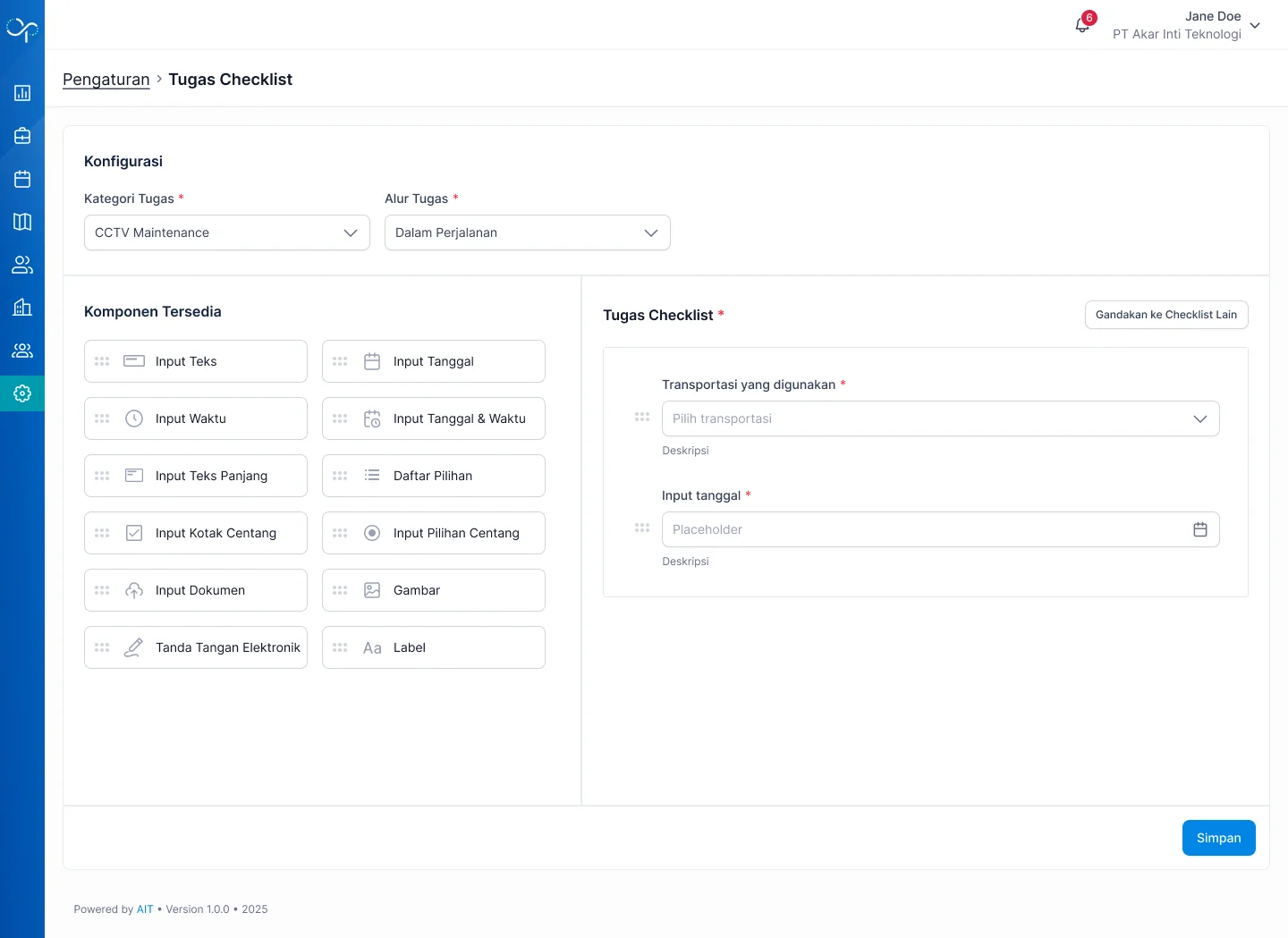 Task Checklist 5