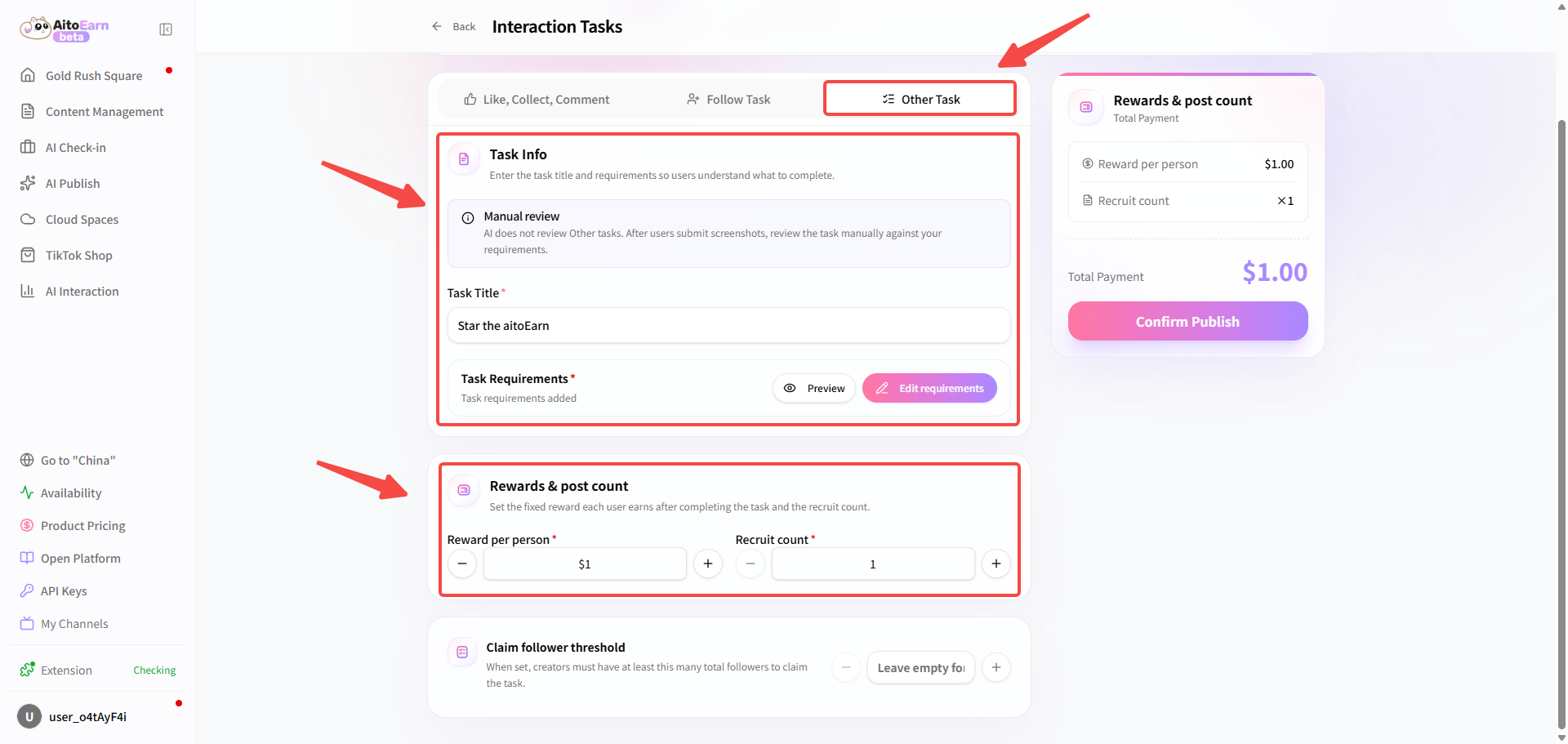 Create another task type