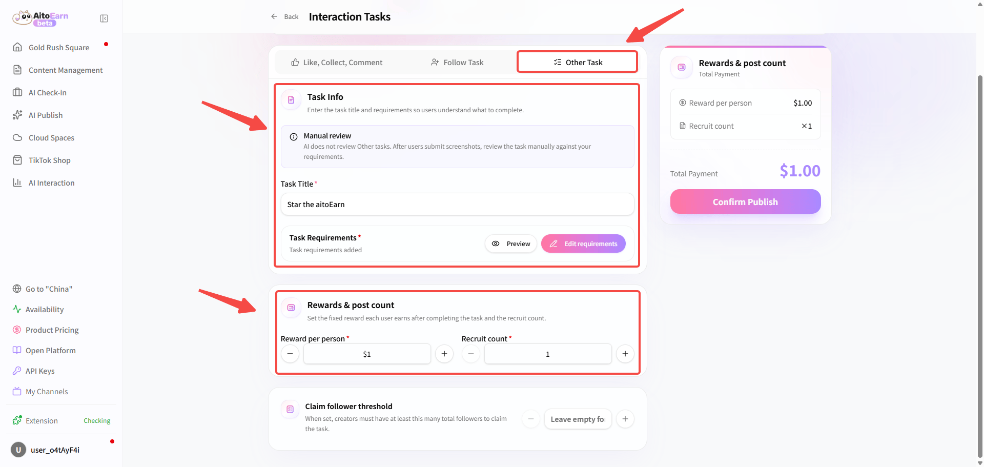 Create another task type