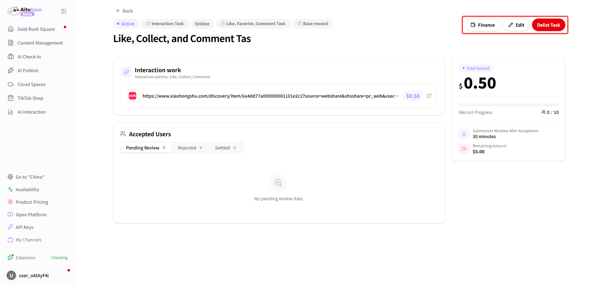 Review the engagement task