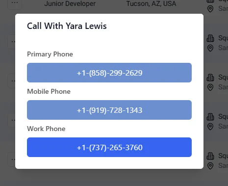 Call Outbound Light