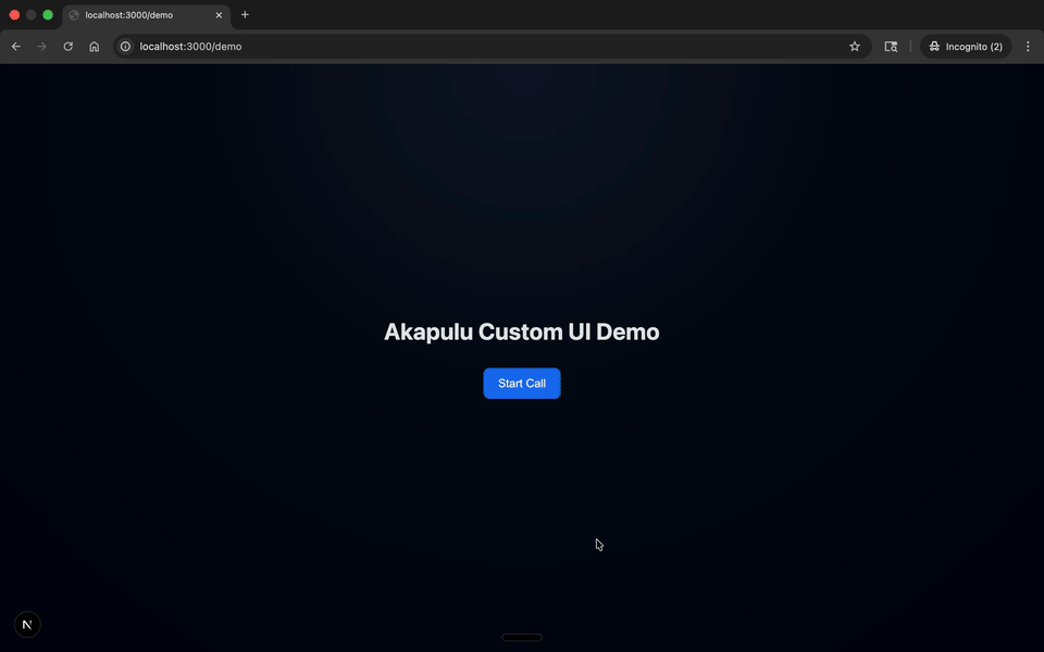 Custom RTVI UI conversation flow