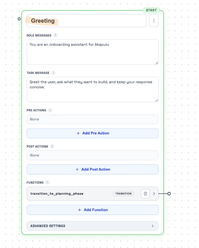 Name field in editor