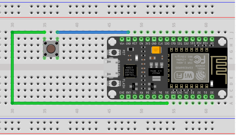 Вариант сборки кнопки