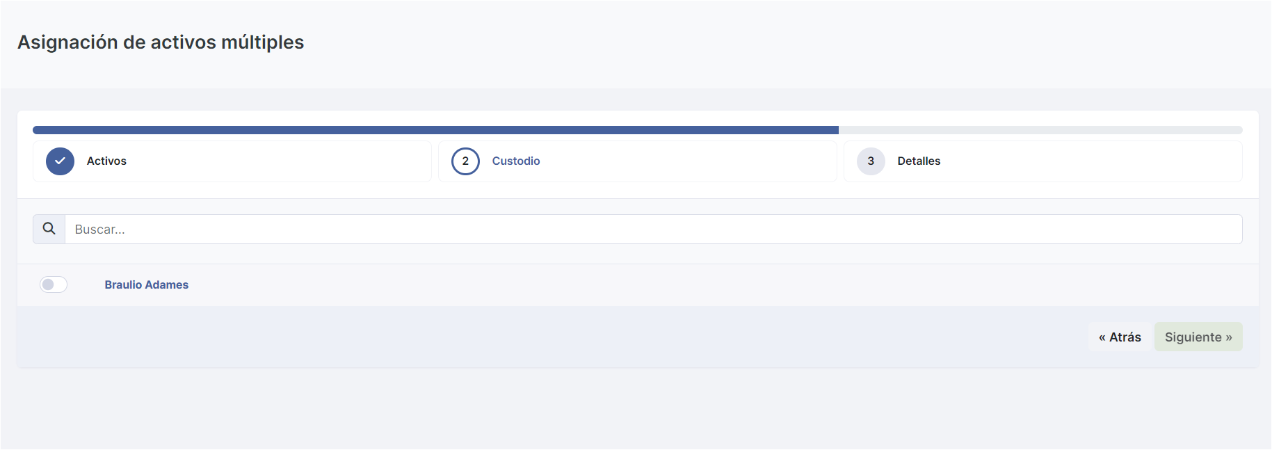 Asignación Múltiple