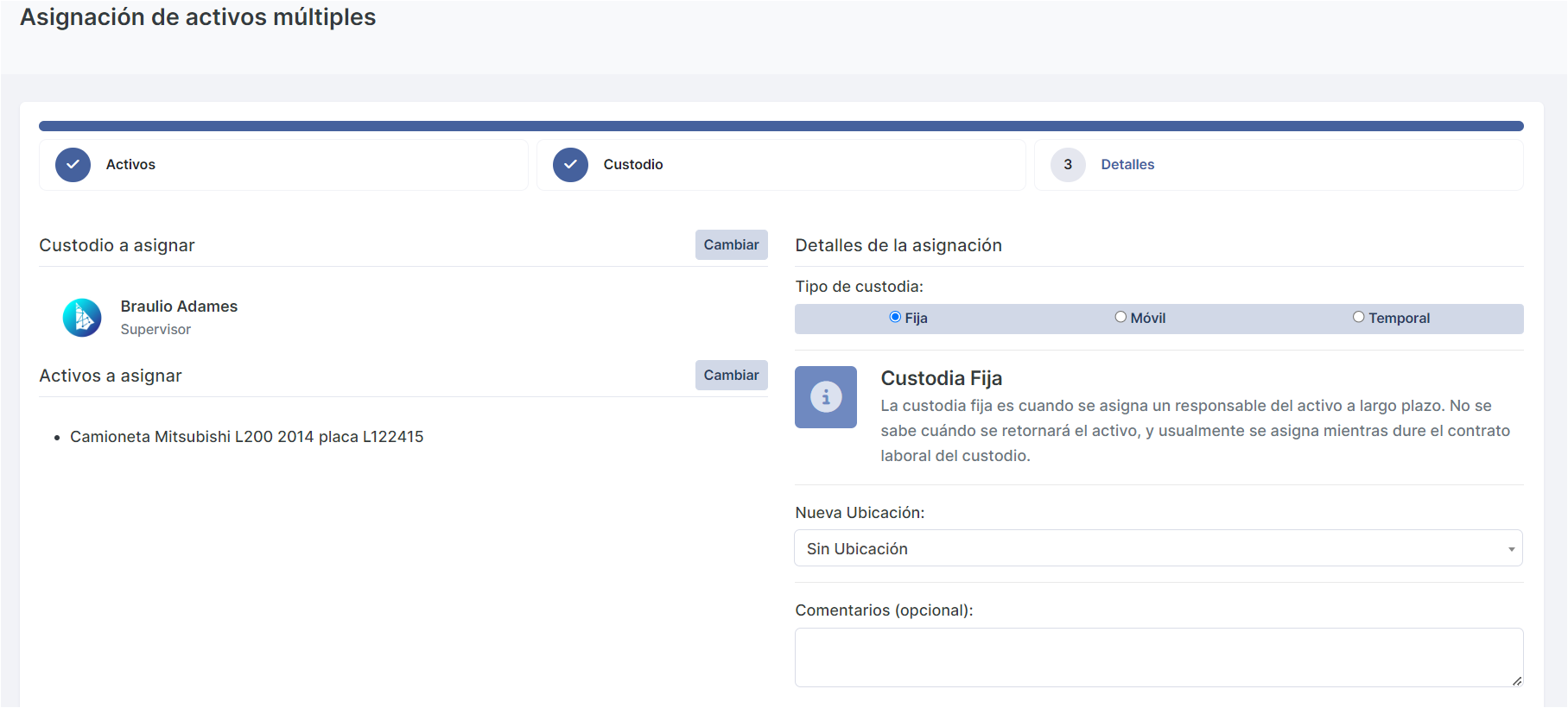 Asignación Múltiple
