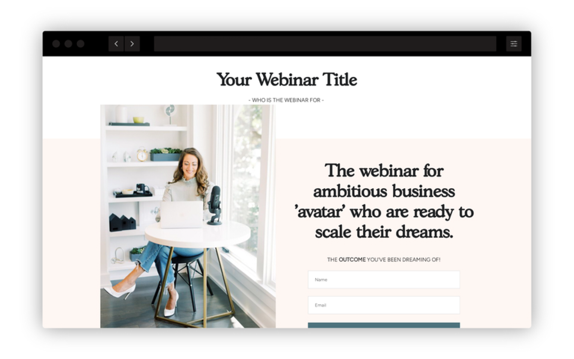 Webinar funnel
