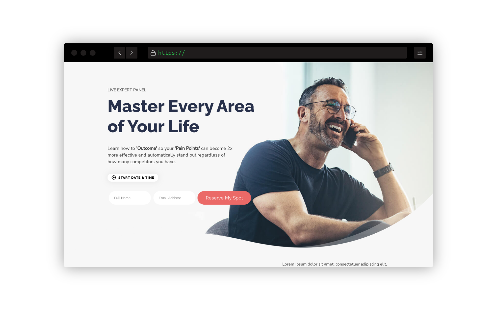 Online summit funnel