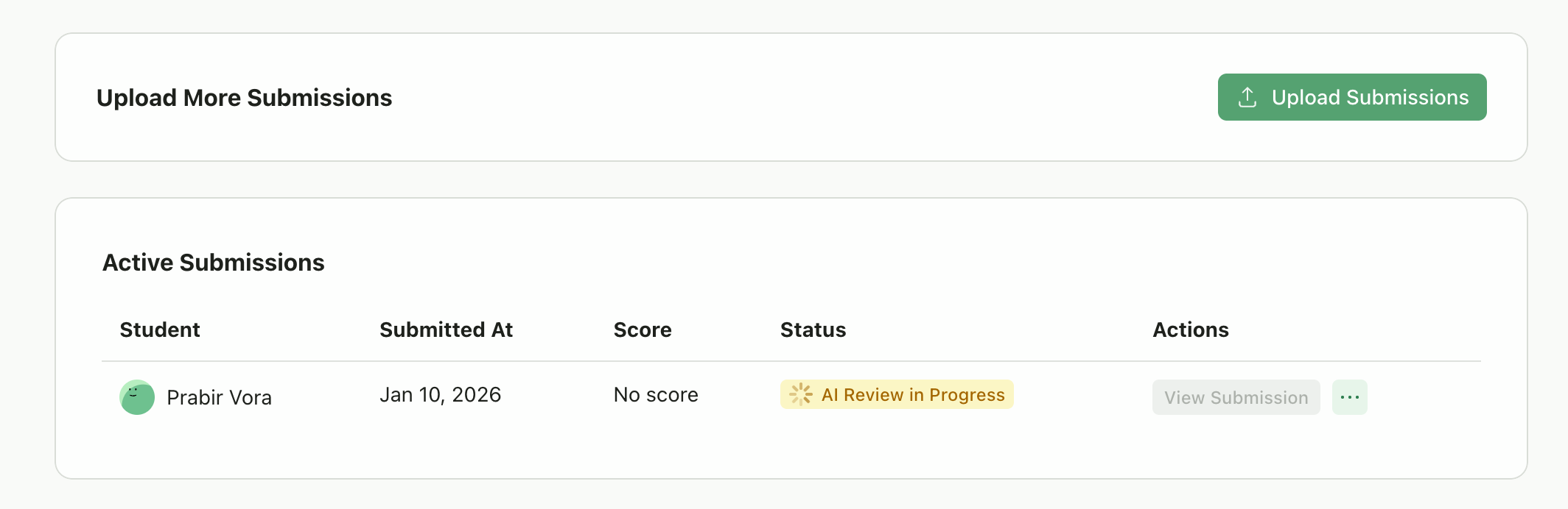 Submission loading in GradingPal after Google Classroom sync