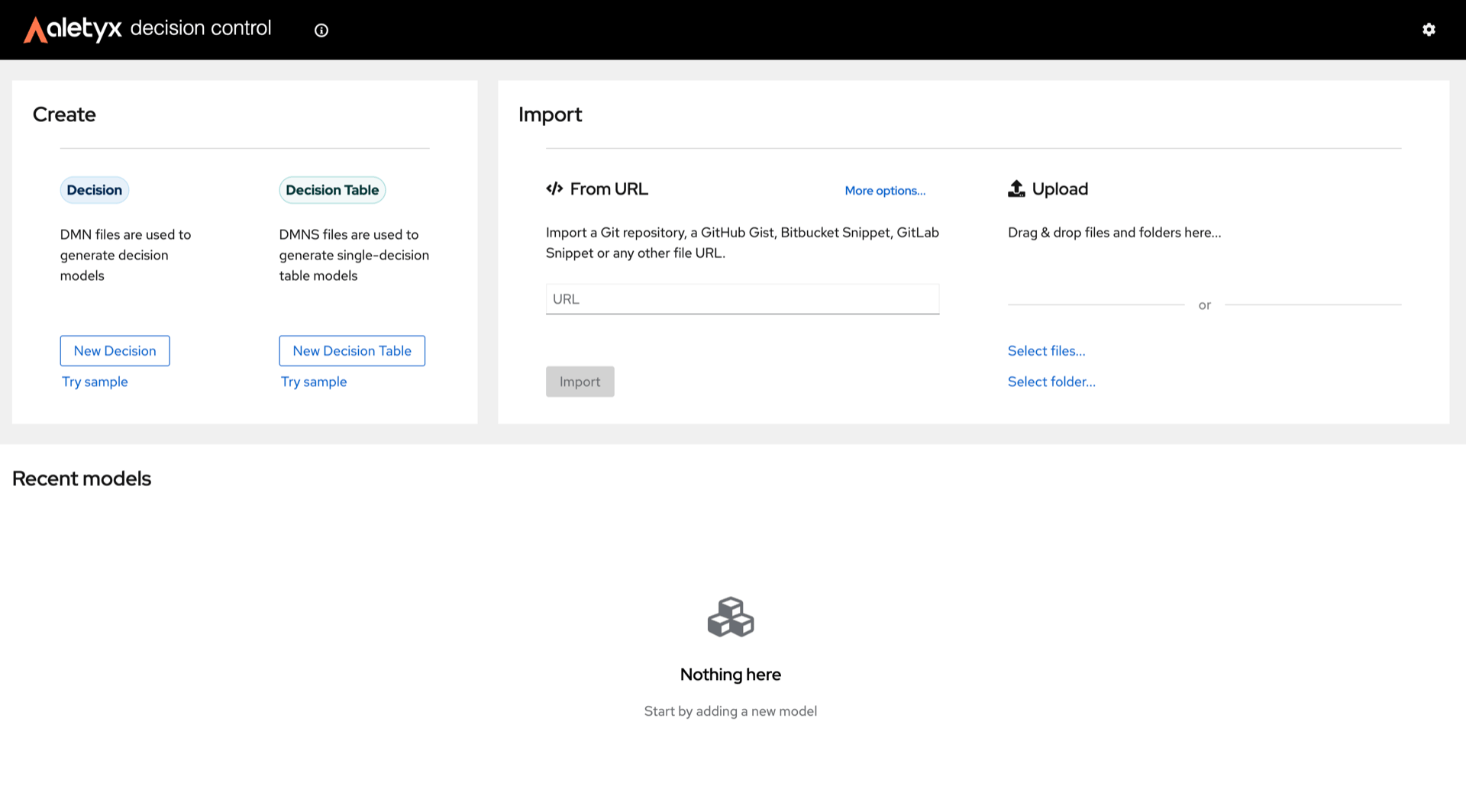 Authoring home page