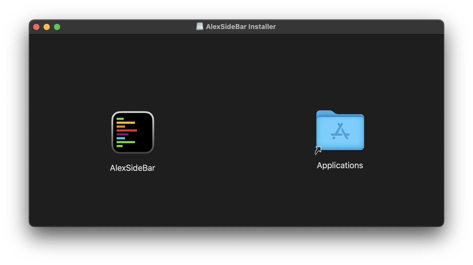 Installation: Move to Applications