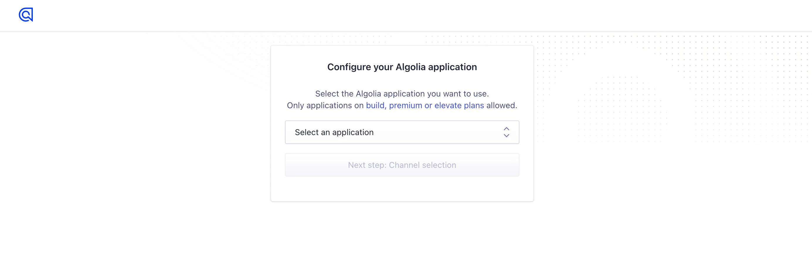 Algolia for BigCommerce app selection