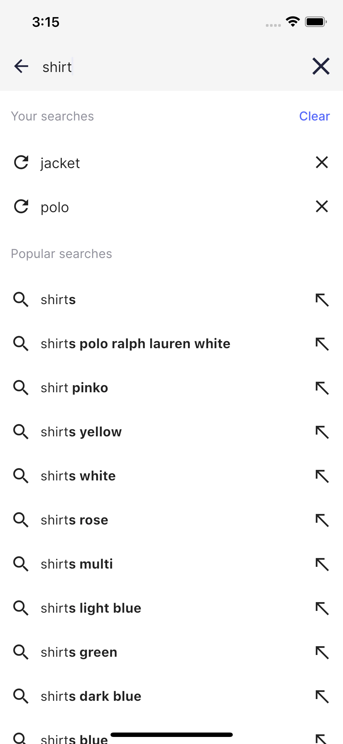 The Autocomplete mobile component
