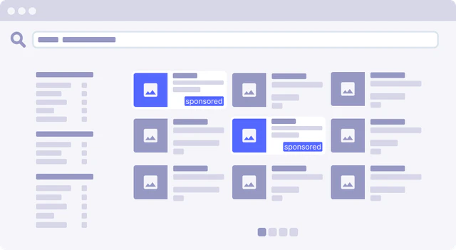 Sponsored products - spread-out placement