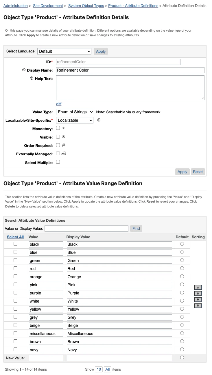 Creating a new custom attribute in SFCC