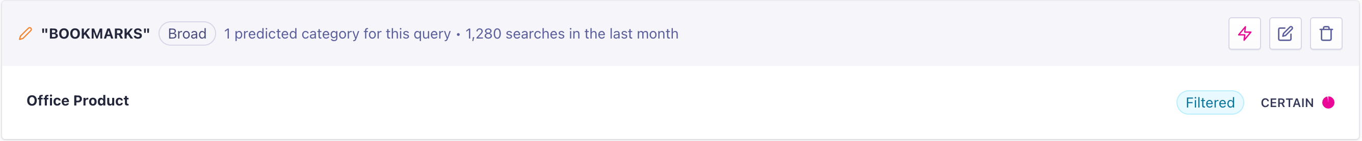 Query Categorization - Algolia