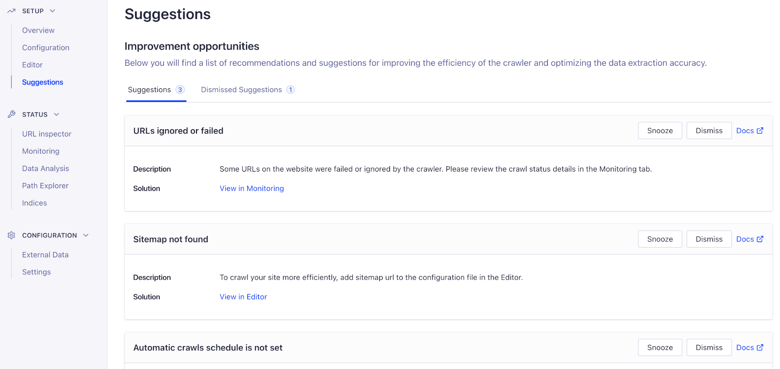 Suggestions - Algolia