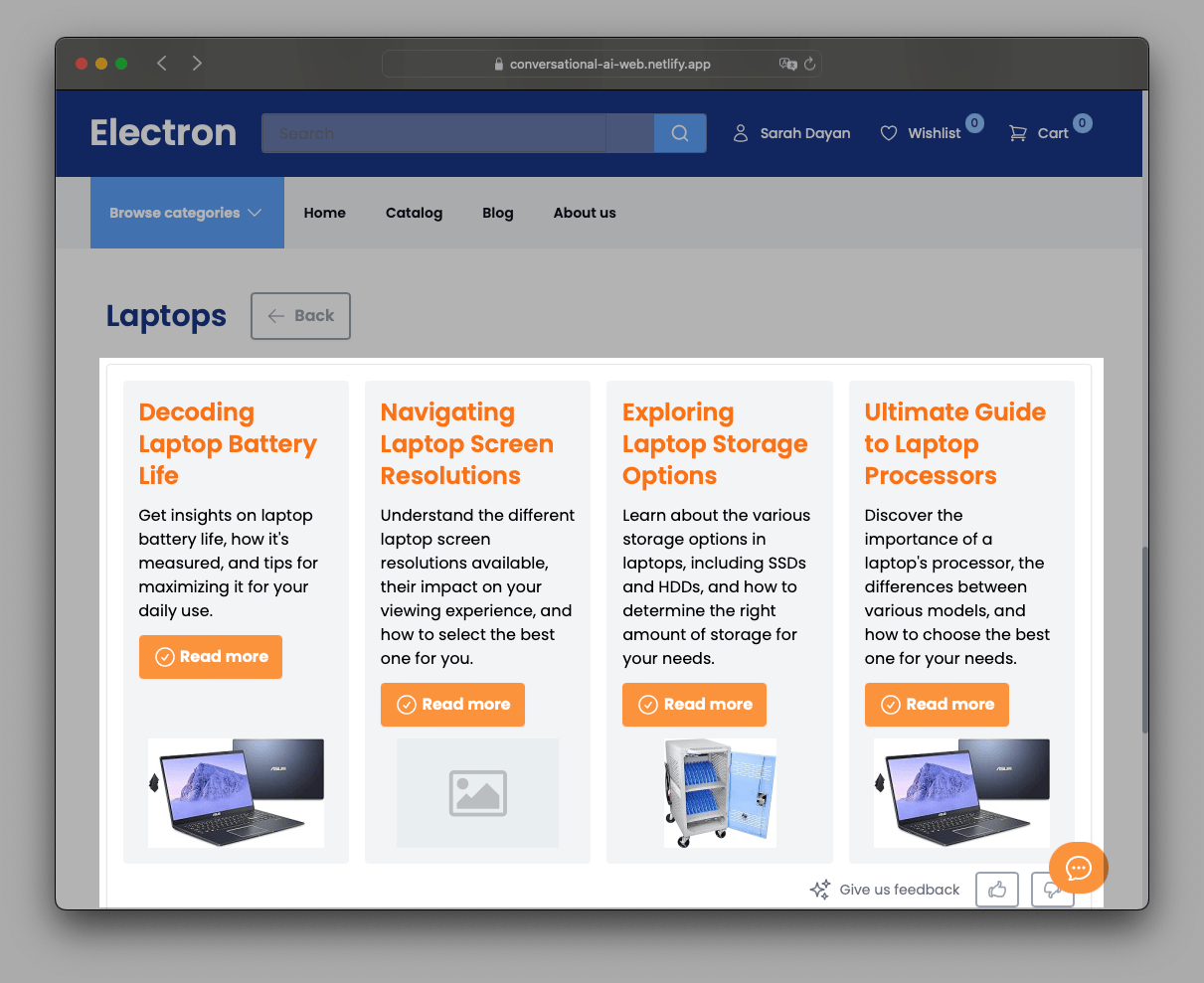 Guide Headlines component