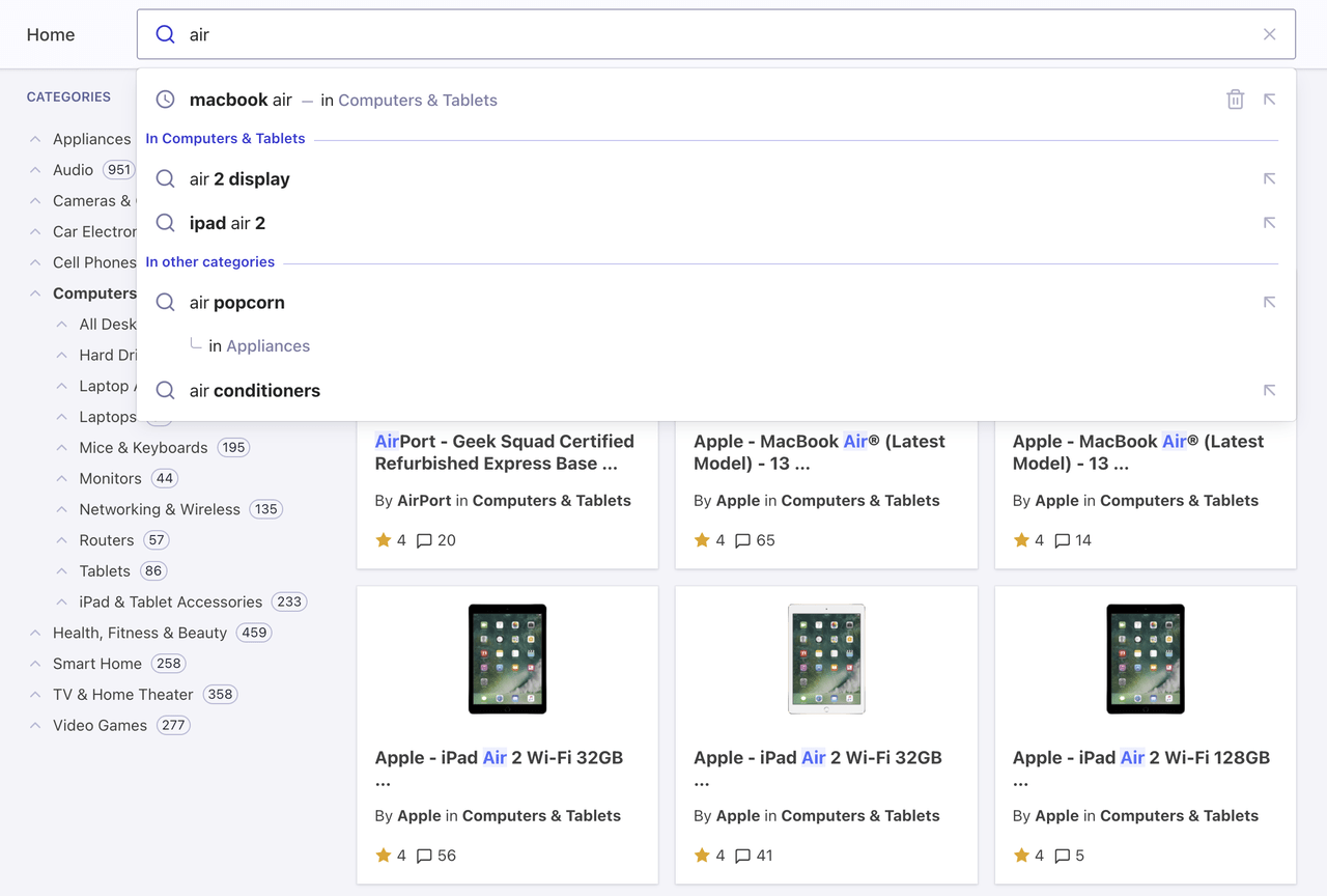 instantsearch
