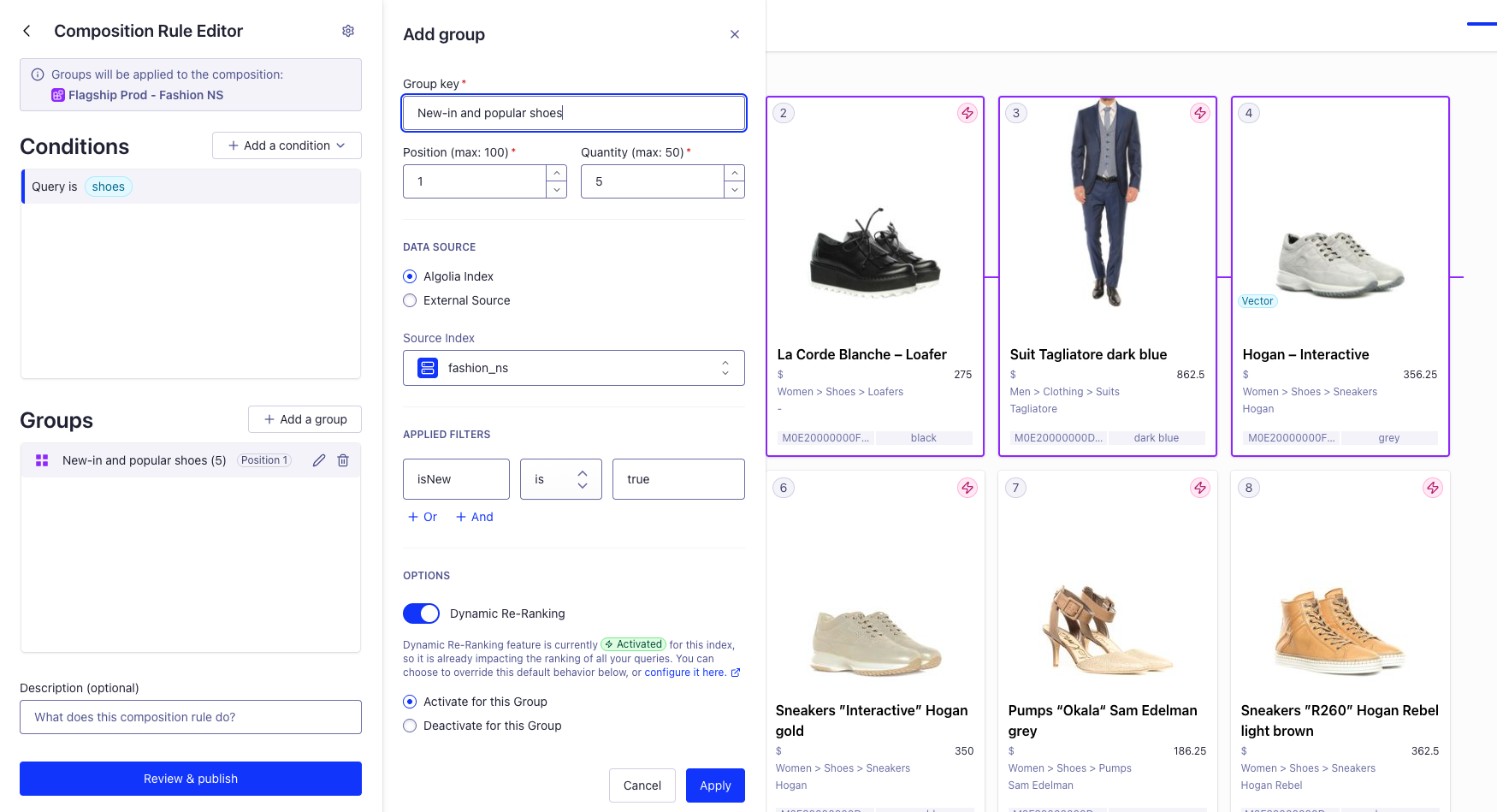 Merchandising Studio smart group creation