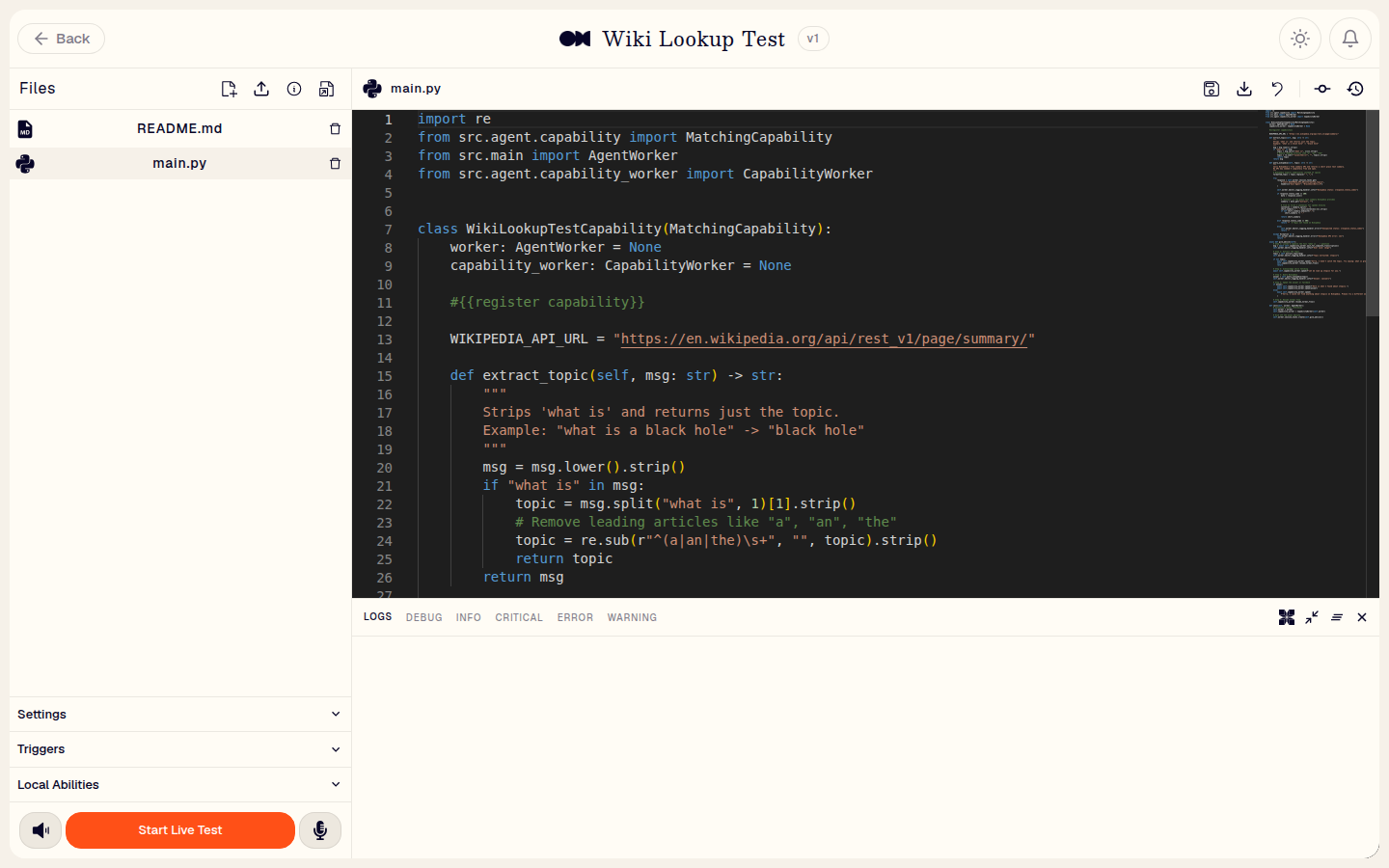 Live Editor for a newly created Ability