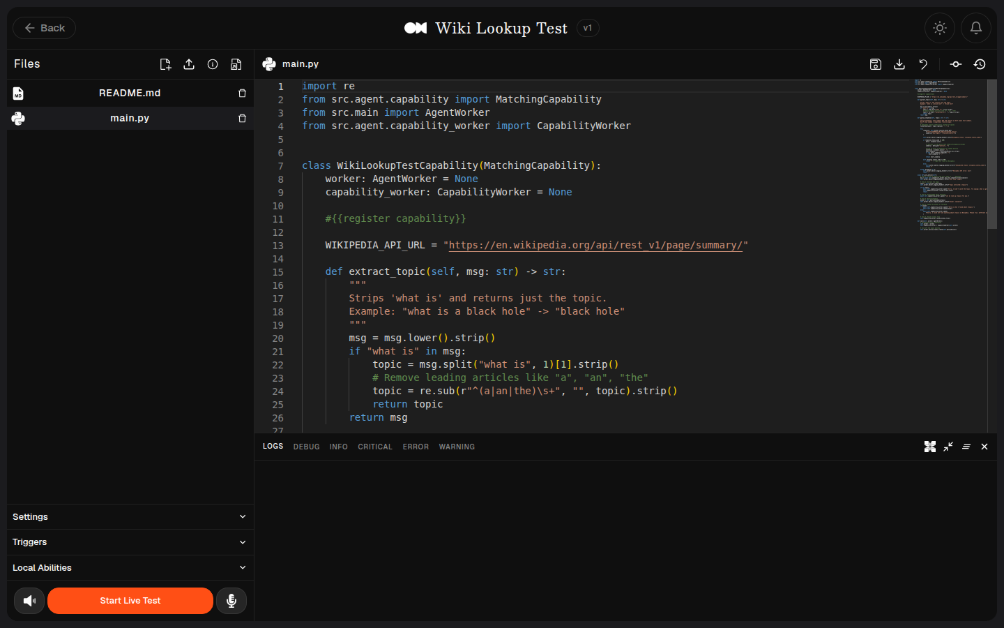 Live Editor for a newly created Ability