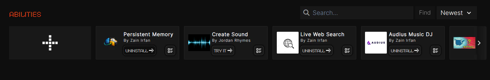 Abilities in Marketplace