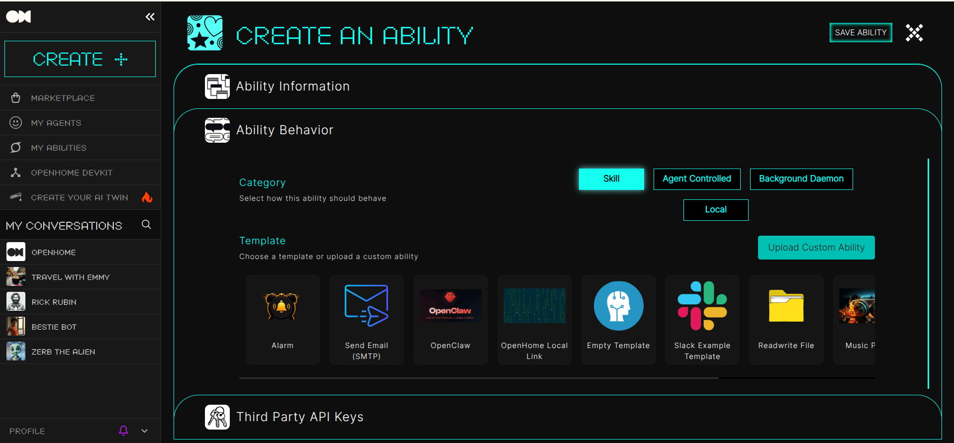 Ability Behavior