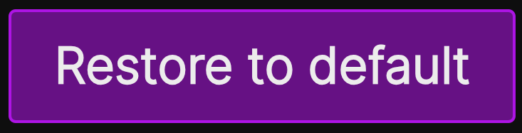 Restore Defaults Button
