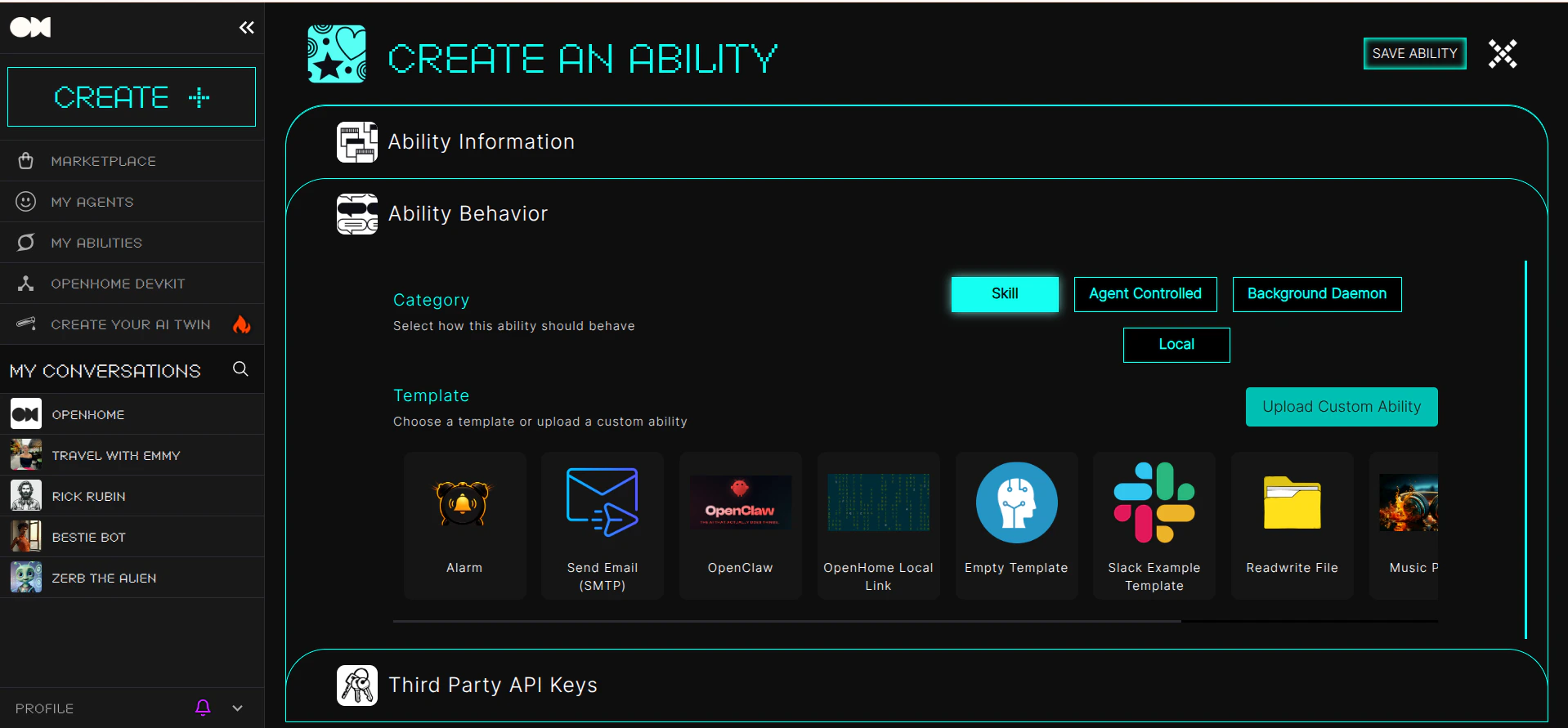 Ability Behavior
