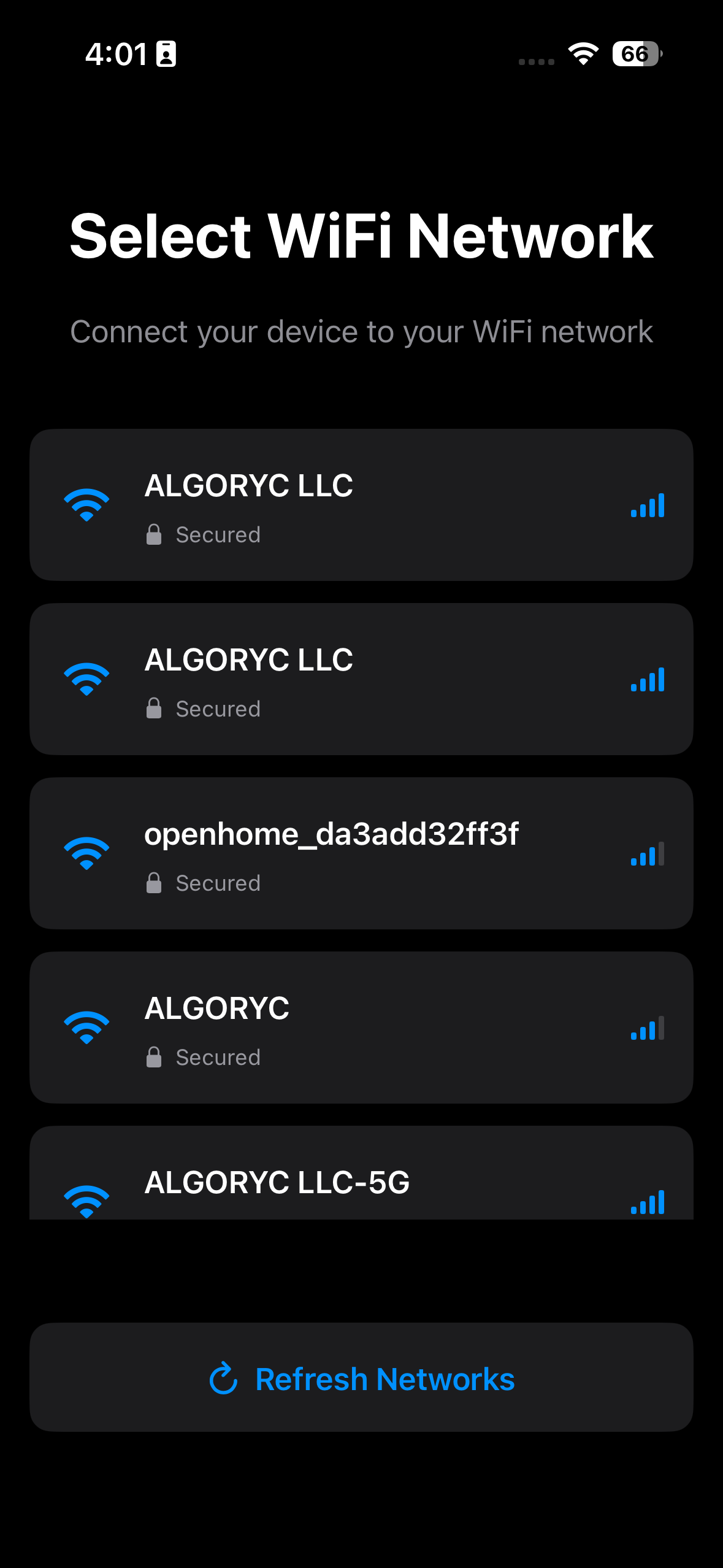 Wi-Fi Selection