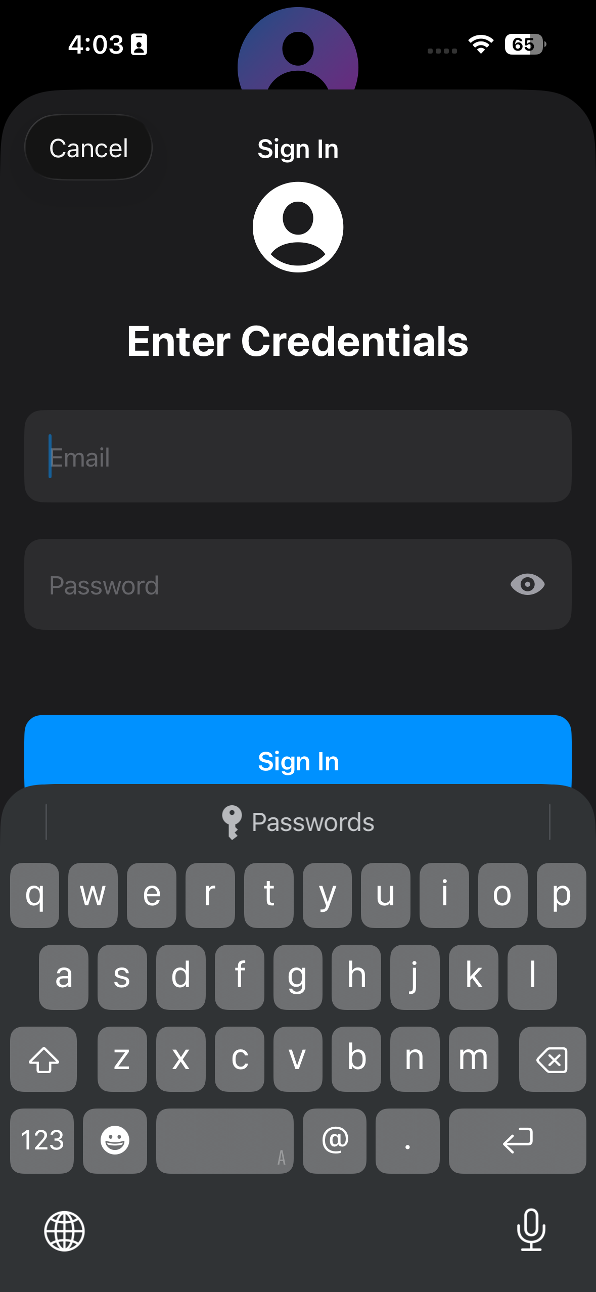 Account Credentials