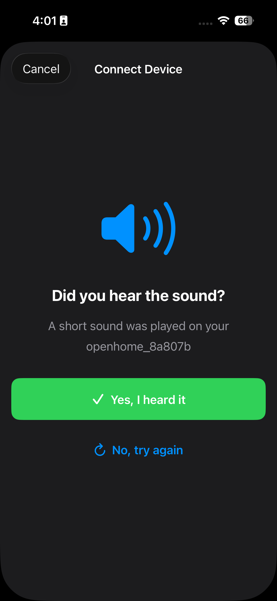 Connection Sound