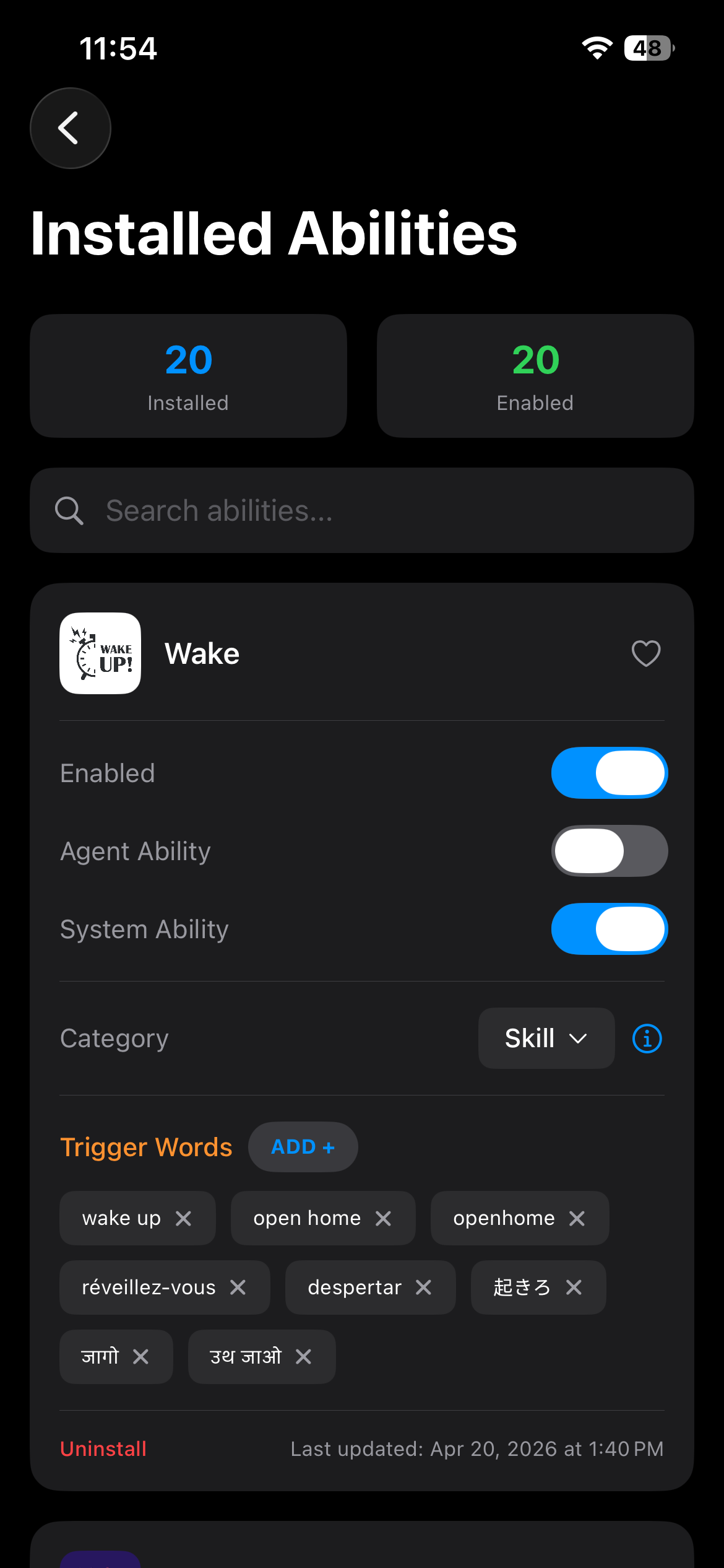 Abilities