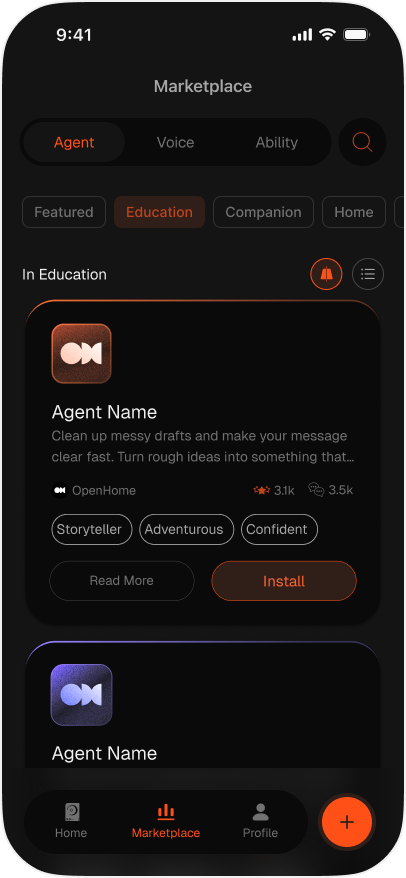 Browsing Agents within a category