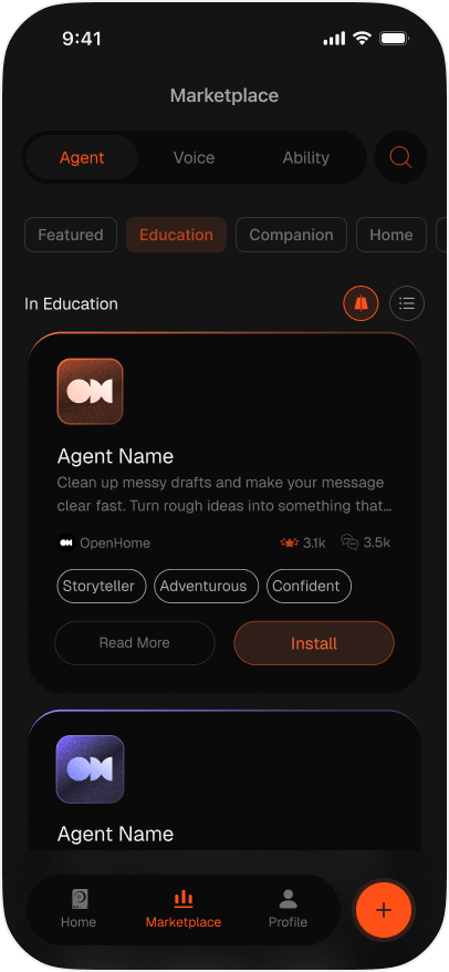 Browsing Agents within a category