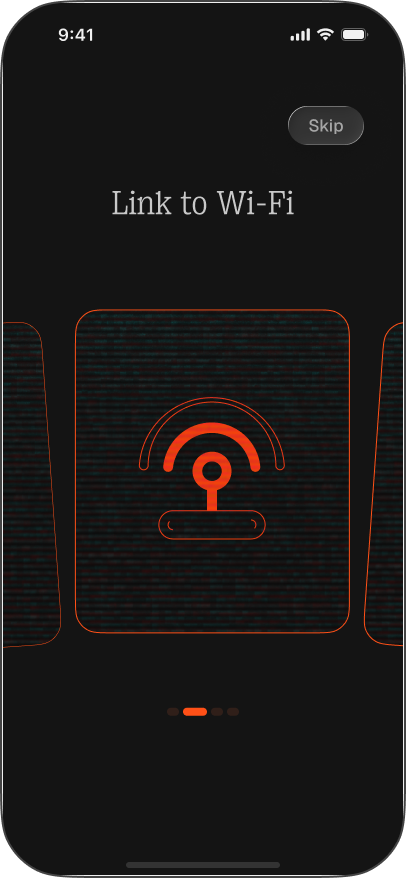 Intro step 2: Link to Wi-Fi