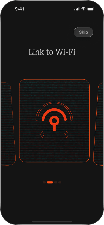 Intro step 2: Link to Wi-Fi