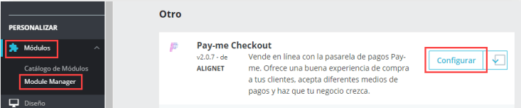Locate Pay-me Checkout